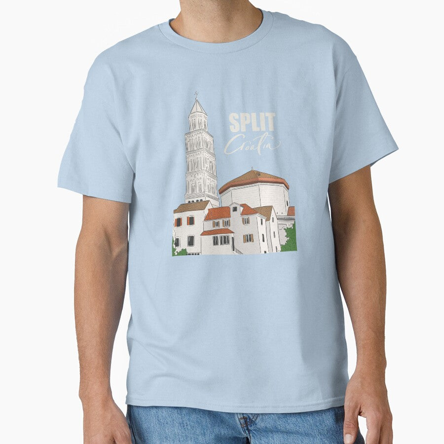 Split, Croatia Travel Poster Print Sticker by alwaysbookish