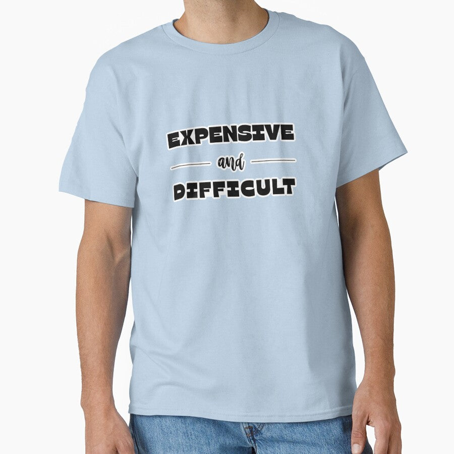“Expensive and Difficult Motivational Mindset Typography Quote Design” by Deep-Fold