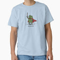 HUZZAH Brave Frog Knight – Cute Embroidered Kawaii Frog Illustration by NORTHLOOM