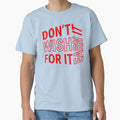 Don't wish for it earn it - Motivational Quote - Red Design by DrawingBoard