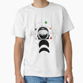 Moon Face Astronaut And Planets - Black by 4U2NV-LDN