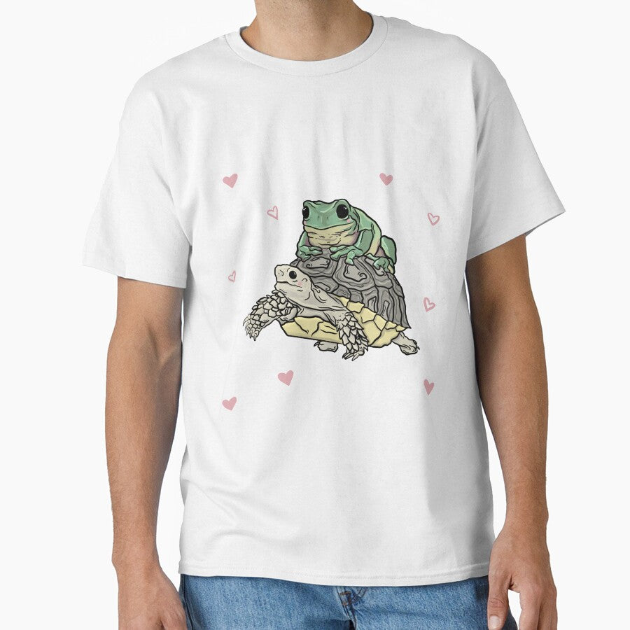 Frog and tortoise by Molloyart