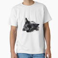 Lazy black cat sleeping drawing style by apseen
