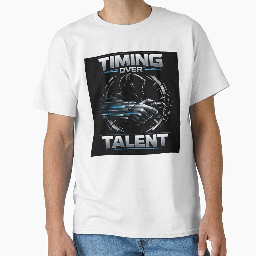 Timing Over Talent – Competitive Gamer Reflex Design by VireonTees