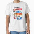 'What Happens In Band…Stays In Band' (White) by The Button Gal