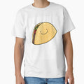 Happy Taco White Background by Claire Lordon
