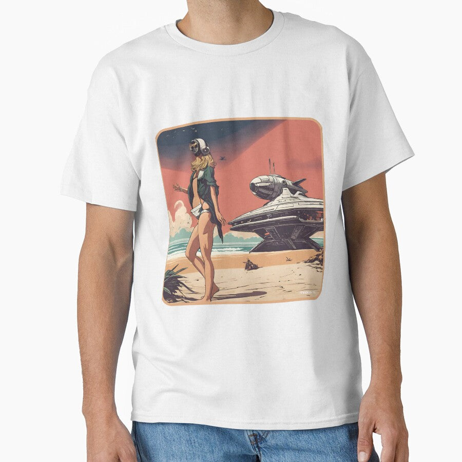 Scifi beach on Mars by Funktastic Designs
