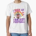 I Suck At Fantasy Football Funny Loser Unicorn by 74ninetees