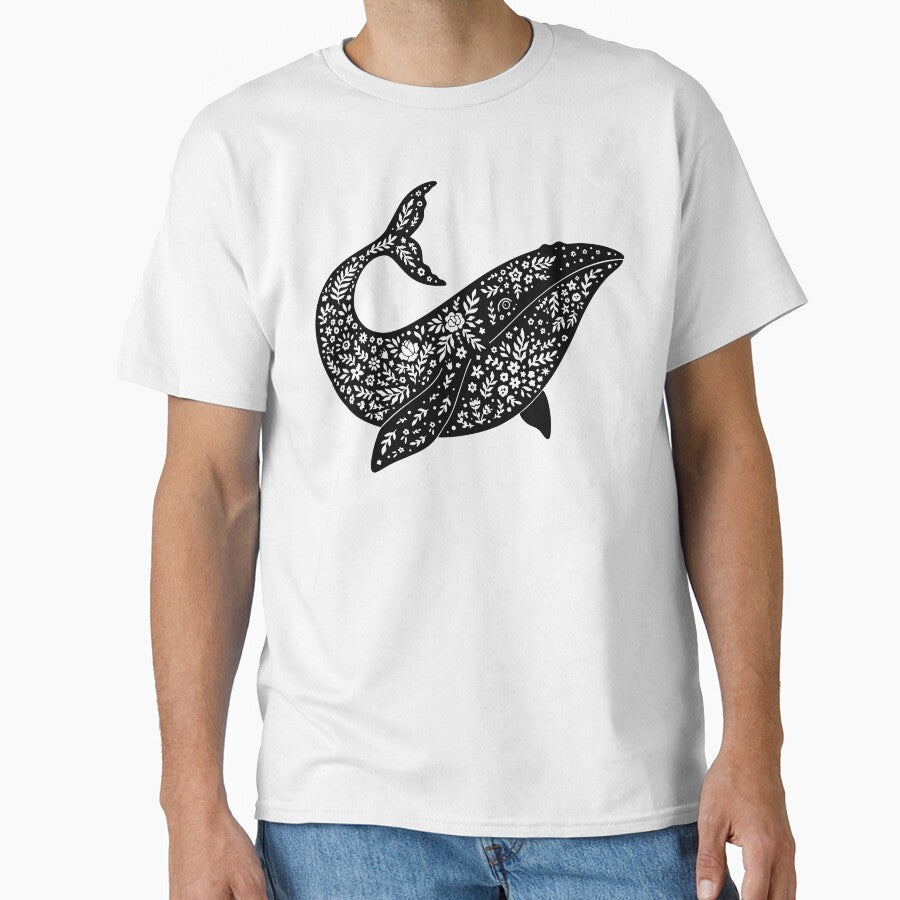Whale Boho Floral by NobleForte