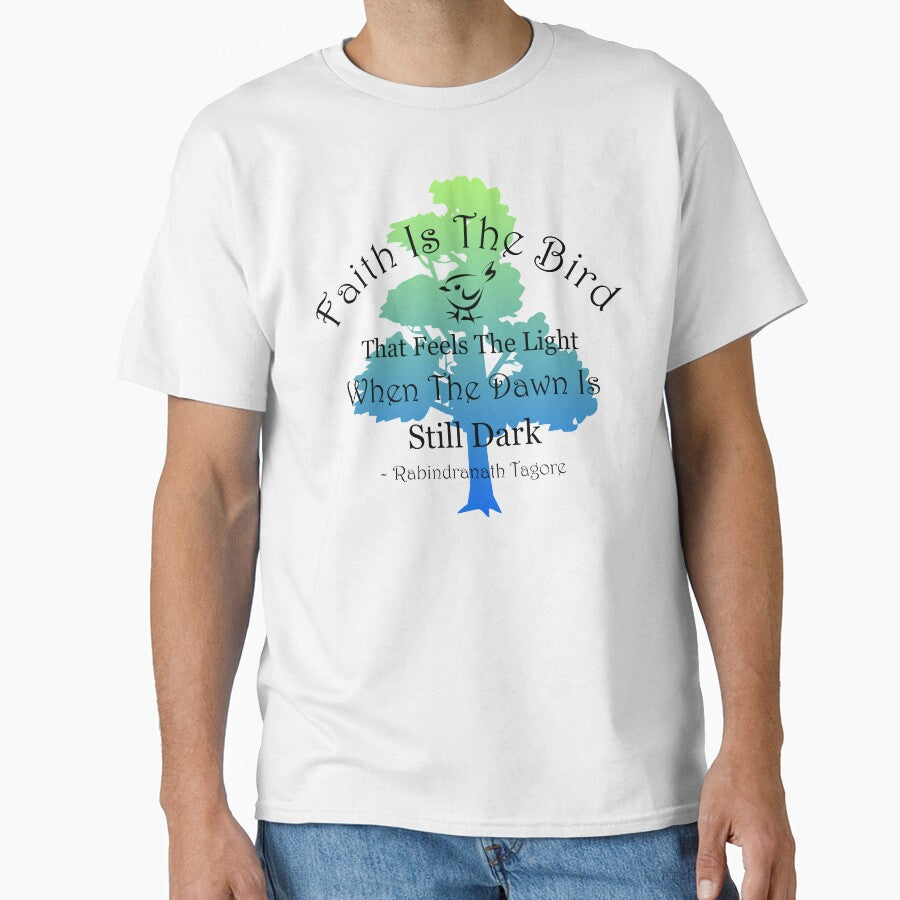 Inspirational Tagore Quote With Tree by Oirabot