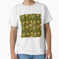 Daffodil tulip snowdrop Easter a seamless pattern green by Yana Mustafina | Boho Soulful Designs