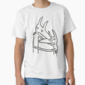 Minimalist Dog Hug Drawing by Yassine-Karim