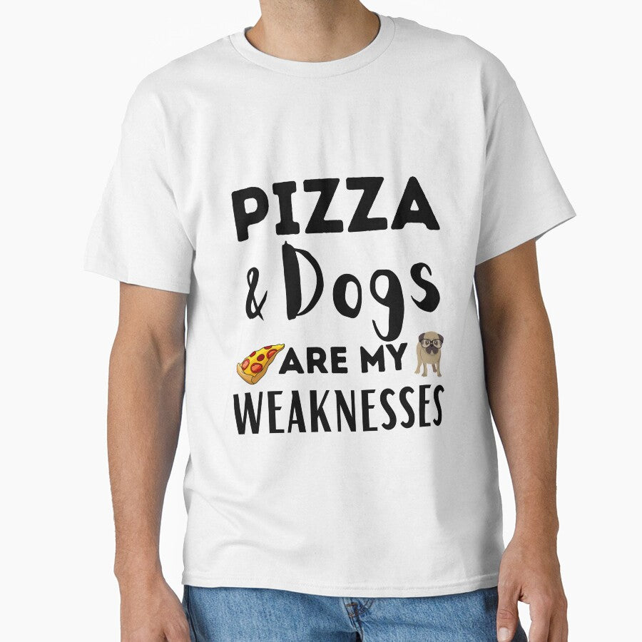 Pizza and dogs are my weaknesses funny pizza dog quote by OneTimeEngineer