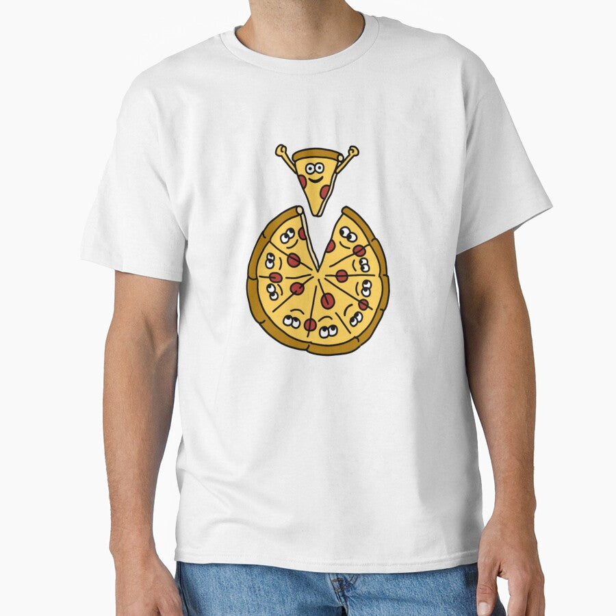 Cute Pizza Cartoon – Happy Pepperoni Pizza Slice Illustration by kpeco