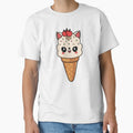 Kawaii Cute Cat Ice Cream – Sweet Kitty Dessert Illustration by MarshallStickerX