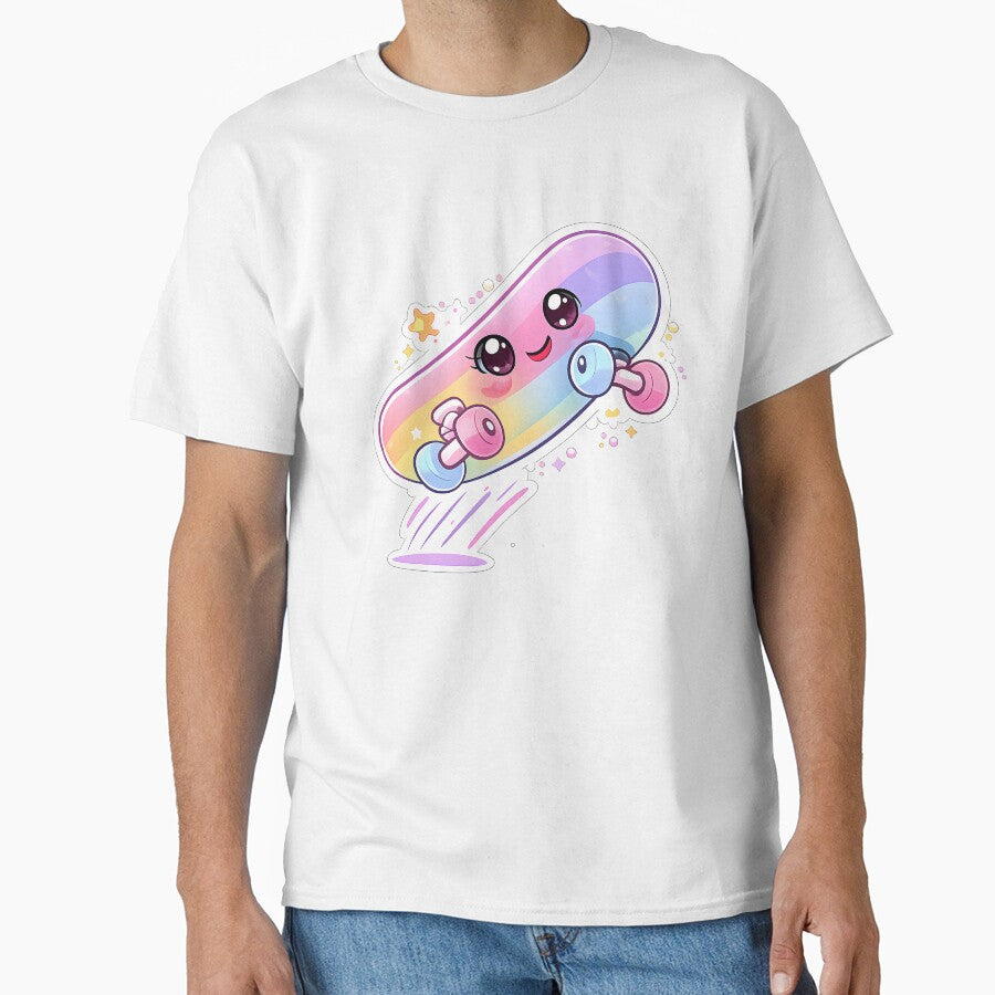 Kawaii Skateboard Character – Cute Skater Design by DesignEG