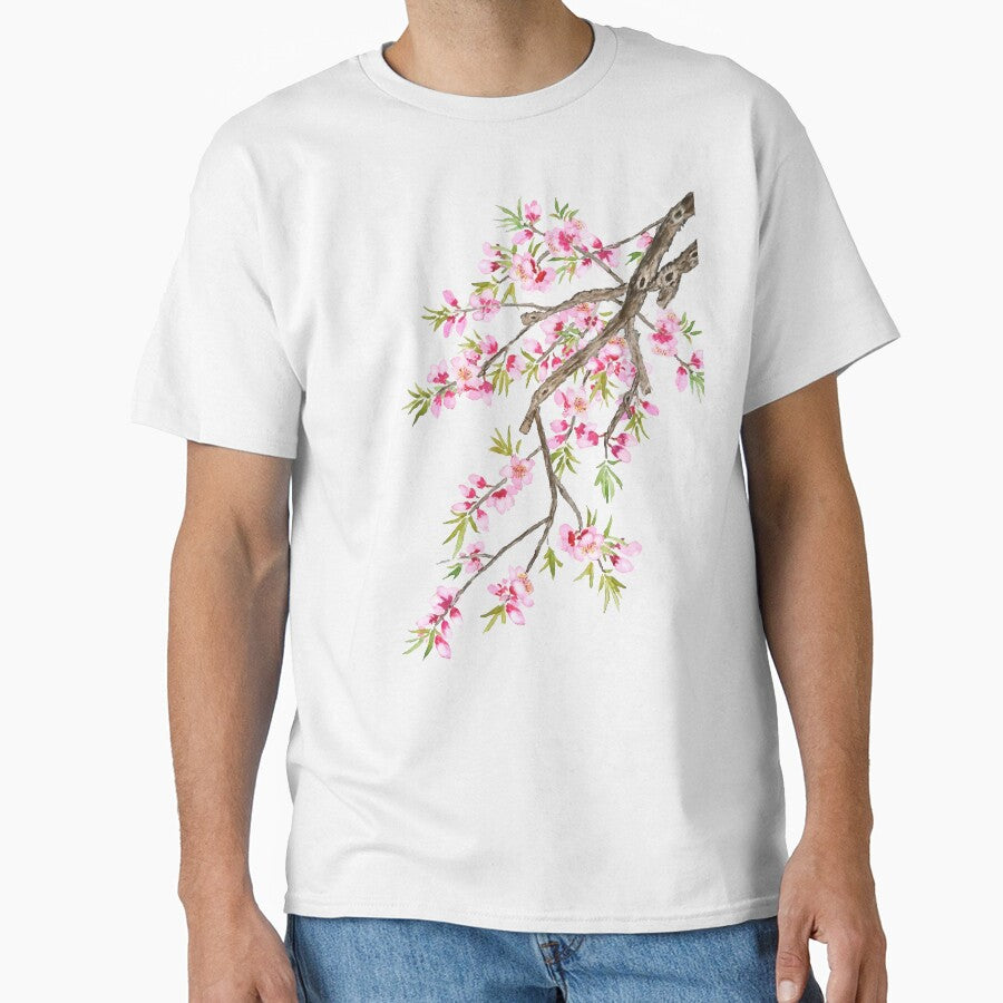 hand painted pink peach blossom 2020 by ColorandColor
