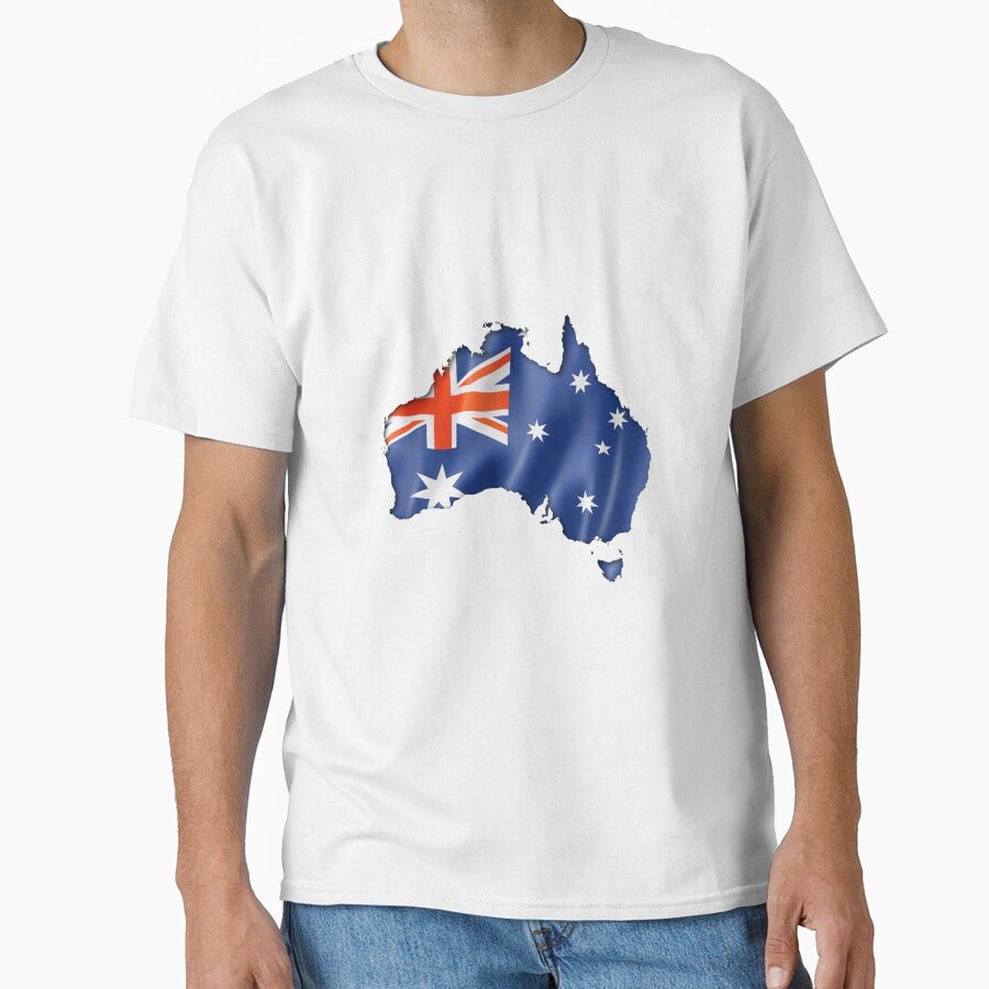 Minimal Australia Flag Patriotic Aesthetic Design by FunPurchase