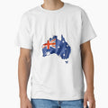 Minimal Australia Flag Patriotic Aesthetic Design by FunPurchase