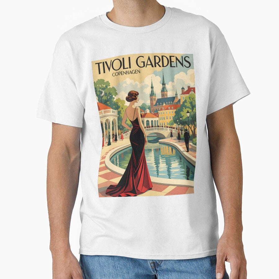 Tivoli Gardens Copenhagen, travel poster by Robert Lacy