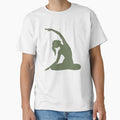 Gentle Yoga Side Stretch – Minimal Wellness Art by Amevvoo