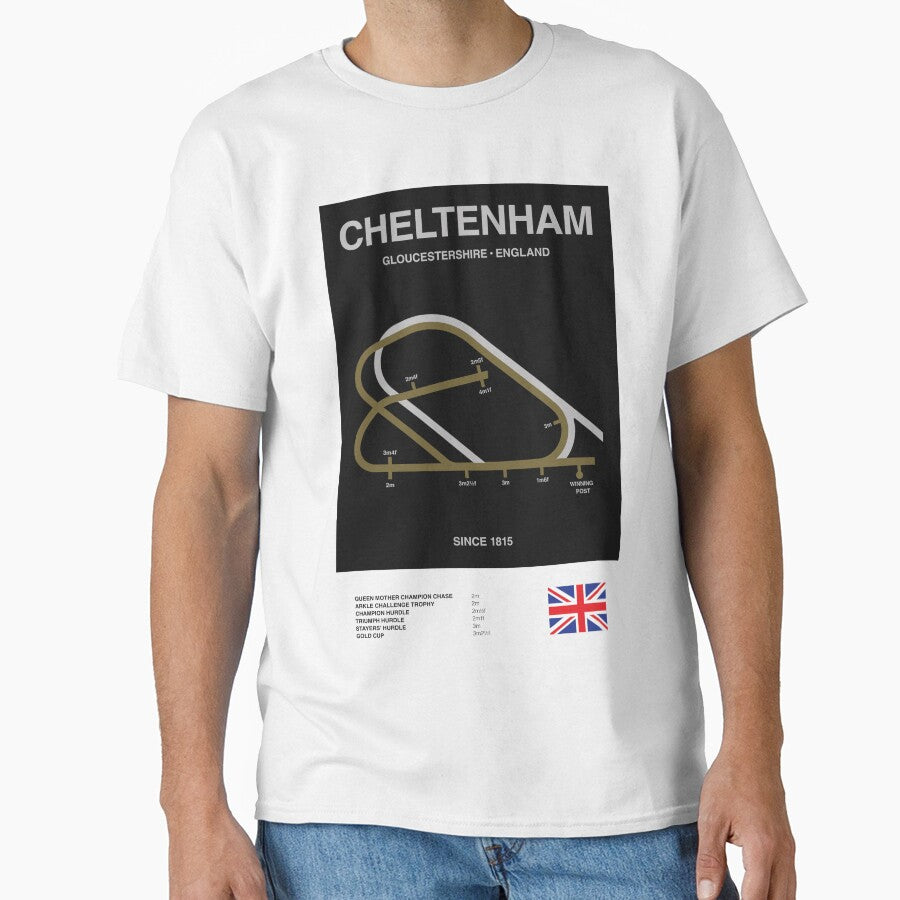 Minimalist Cheltenham Horse Racing Line Print by CircuitDesign