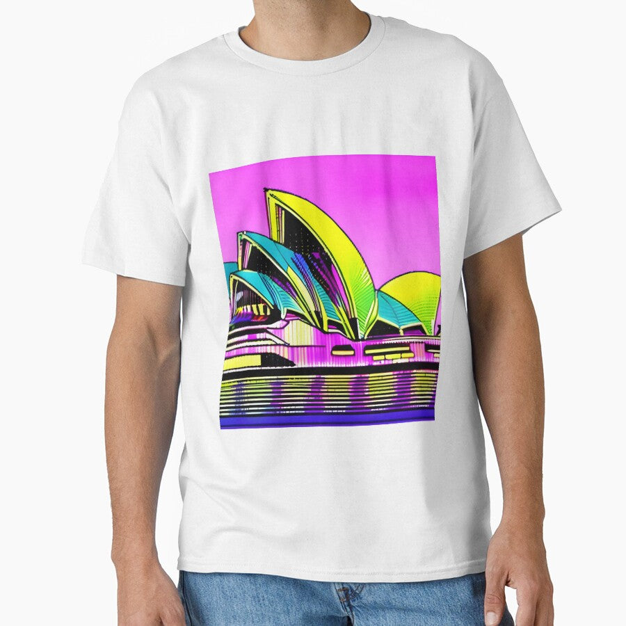 Sydney Opera House modern retro style by imagenia