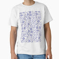 BOHO BOXY MODERN FLOWER PATTERN LILAC MAUVE by blomastudios