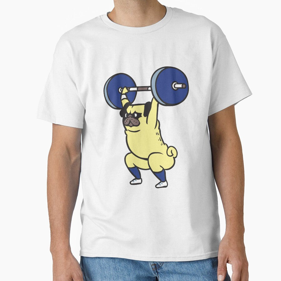 The snatch weightlifting Pug by Huebucket