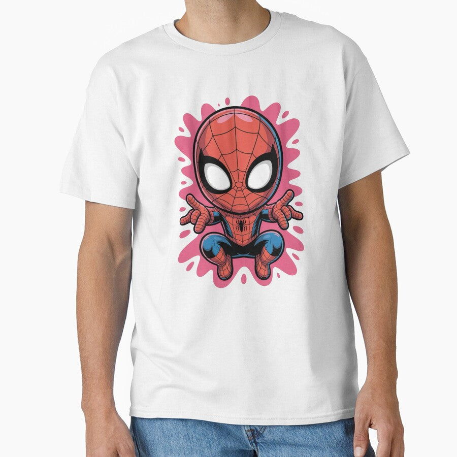 Neon Drip Spider Hero – Cute Kawaii Street Art Style by Dospart