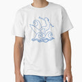 Minimalist Surfer Line Art – Ocean Wave Surfing Design | Beach Lifestyle Graphic by Dimu Co.
