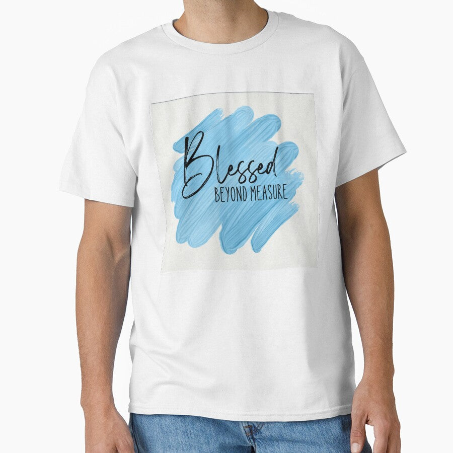 Blessed Beyond Measure – Inspirational Faith Quote Typography by Saynix