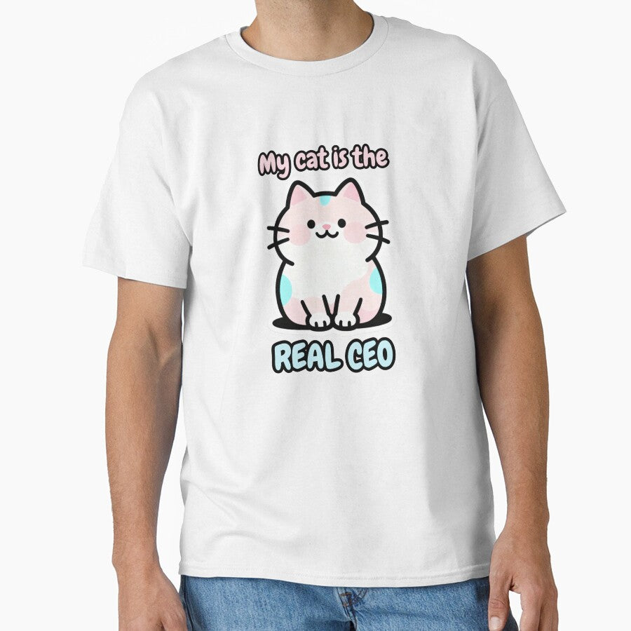 My Cat Is the Real CEO – Funny Cat Humor Design by CatVibesStudio