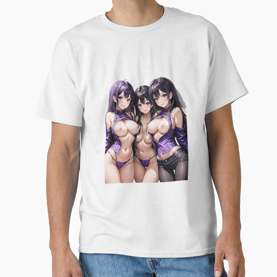 Sexy Anime Girl Sticker for Your Hentai Collection: Discover Waifu, Oppai, and Kawaii Art Sticker by V2Banksy