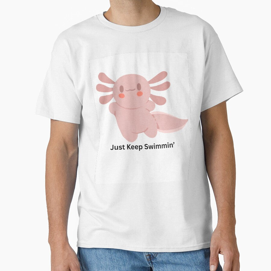 Cute Axolotl Kawaii Pastel Animal Design by CozyMomDesigns