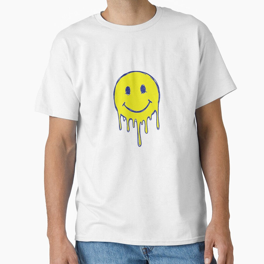 Classic 90s Doodle Yellow Melting Smiley by crazygoose30