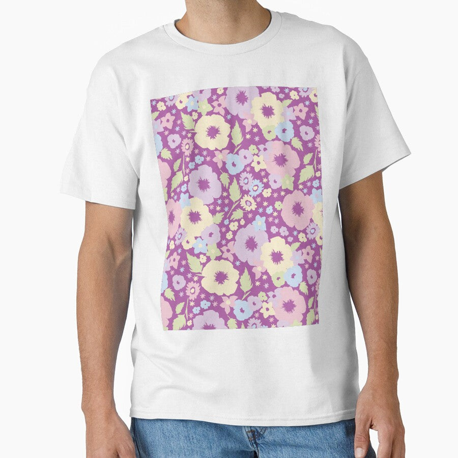 PURPLE BOHO MODERN FLOWERS by blomastudios