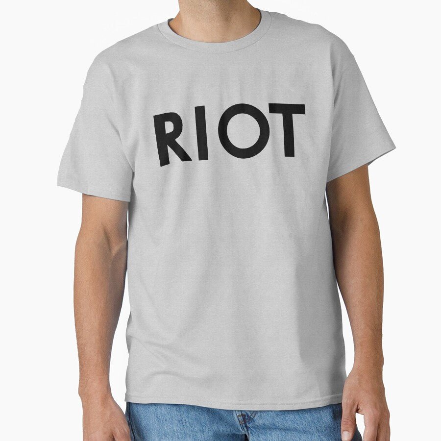 Mac's RIOT Shirt - Always Sunny (Black Lettering) by MonkeysMouth