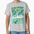 VINTAGE ICELAND TRAVEL Poster, Visit Iceland Travel Art Poster or Canvas Print, Vintage Travel Posters by 12thStFactory