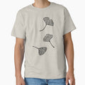Ginkgo Vector Black on Warm Grey by Beth Thompson