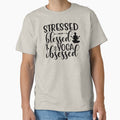 Yoga Quote Stressed Blessed And Yoga Obsessed Motivational Saying by SoccaTamam