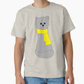 Cat in Yellow Scarf by alisadesigns