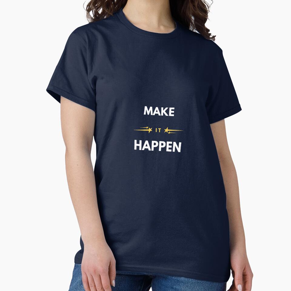 Make It Happen – Minimal Motivational Quote Design by Hayir