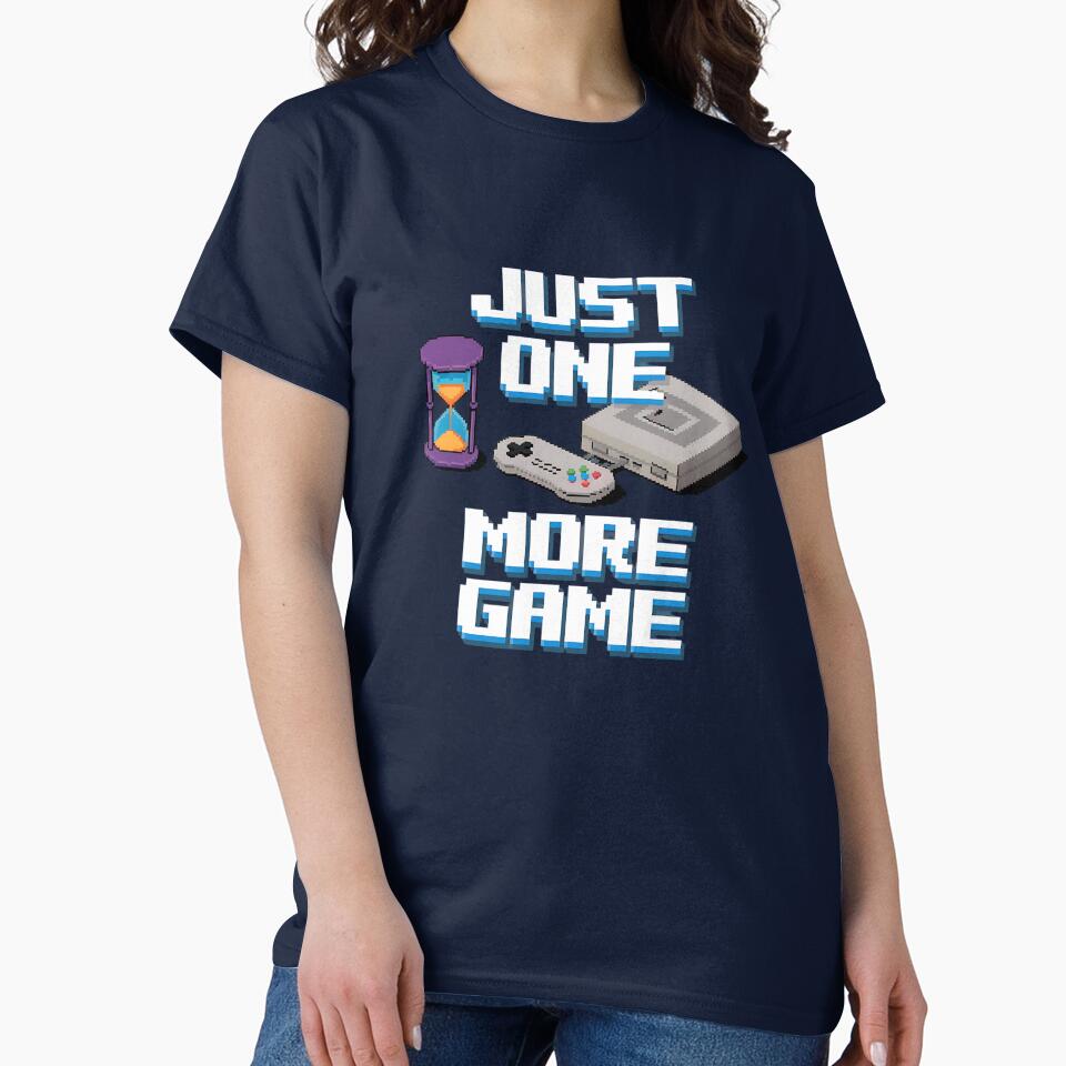 Just One More Game Gaming Quote for Hardcore Gamers and Fans by Evolved Ape