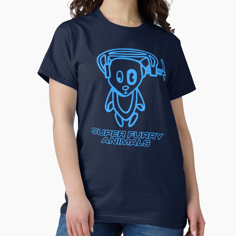 Super Furry Animals, Ice Hockey Hair, Out Spaced, Vintage, Britpop by ElasticaShirts