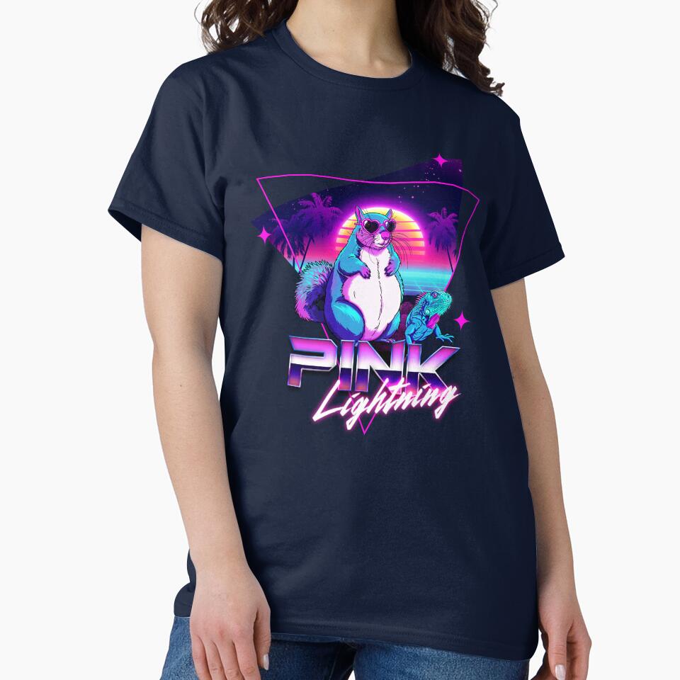 Pink Lightning Thumbelina: Retro Wave by ThumbelinaShop