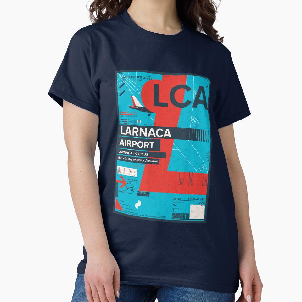 Larnaca Airport Cyprus Travel Stamp Flight Pass by DV-LTD