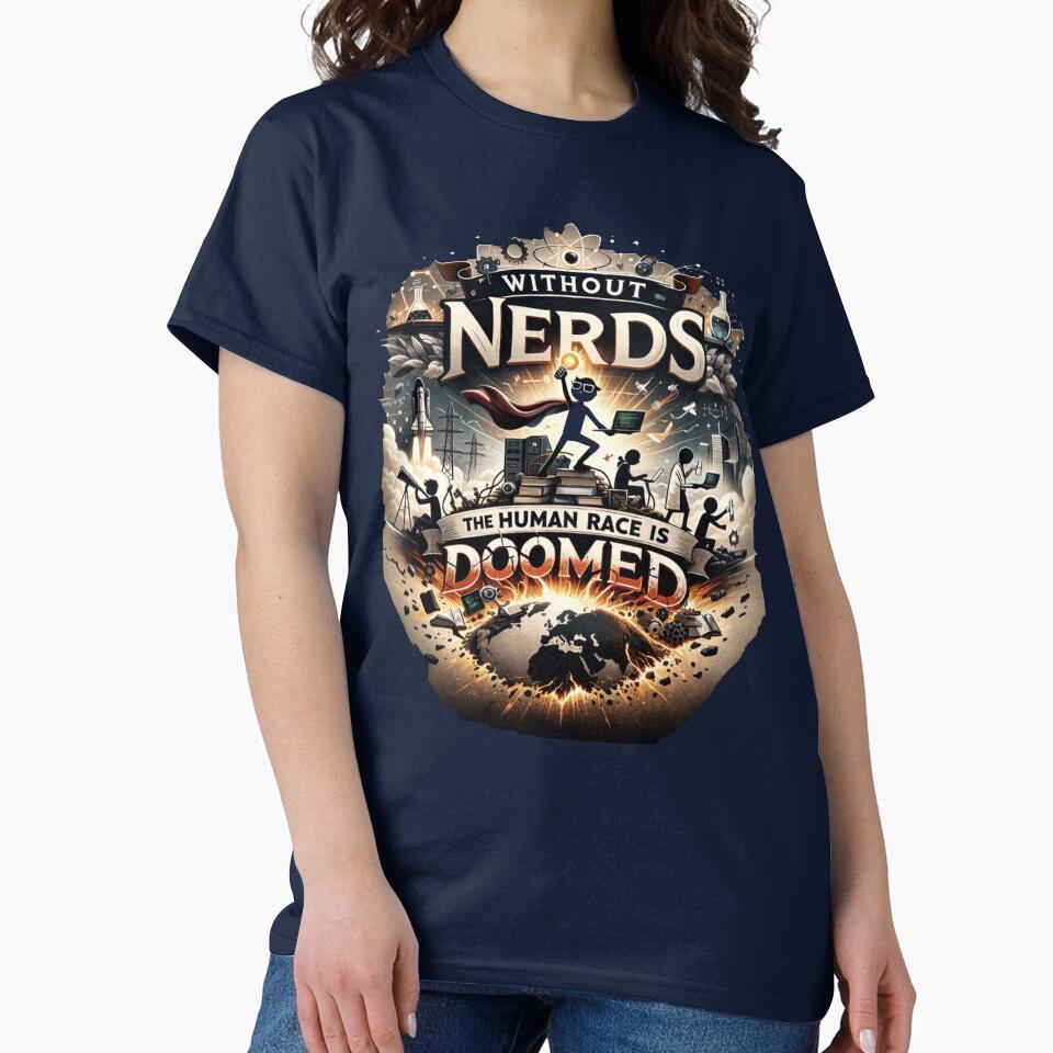 Without Nerds the Human Race Is Doomed Color Graphic by WithoutTheNerds