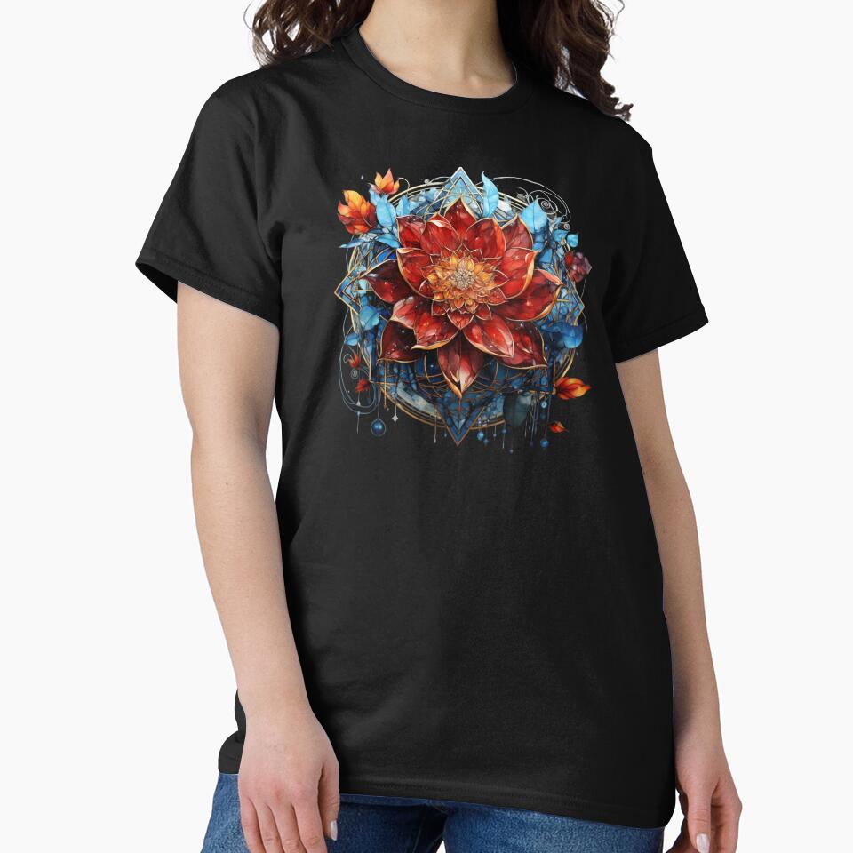 Lotus flower red-orange by Ganeshirt