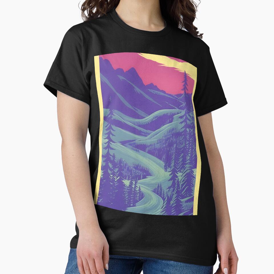 Enhance Your Space with Our Beautiful Collection of Minimalist Matte Painting of Bavarian Alps Prints by supeart